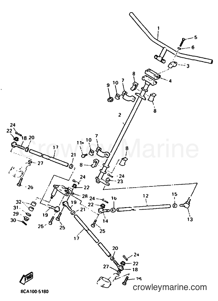 Yamaha Motors VX600ST (8CC2) [020] - STEERING
