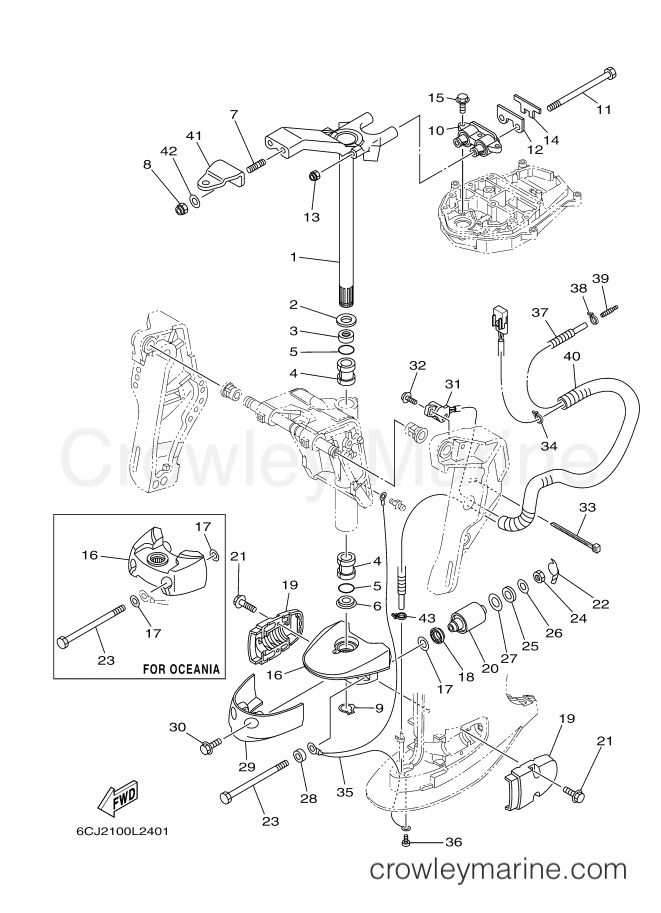 Yamaha Motors F70LA-2012 (6CJ2) [030] - BRACKET 2