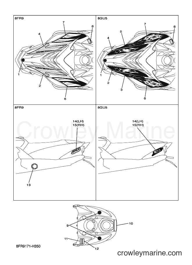 2009 Snowmobile RX10RS - RX10RS (8GU5) [020] - EMBLEM