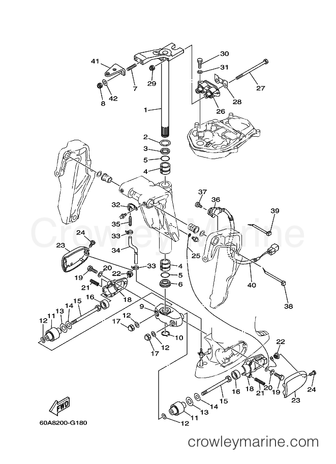 Yamaha Motors F50D (60A8) [040] - BRACKET 2