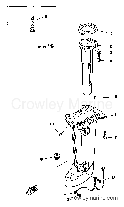 Yamaha Motors 8LD - UPPER CASING