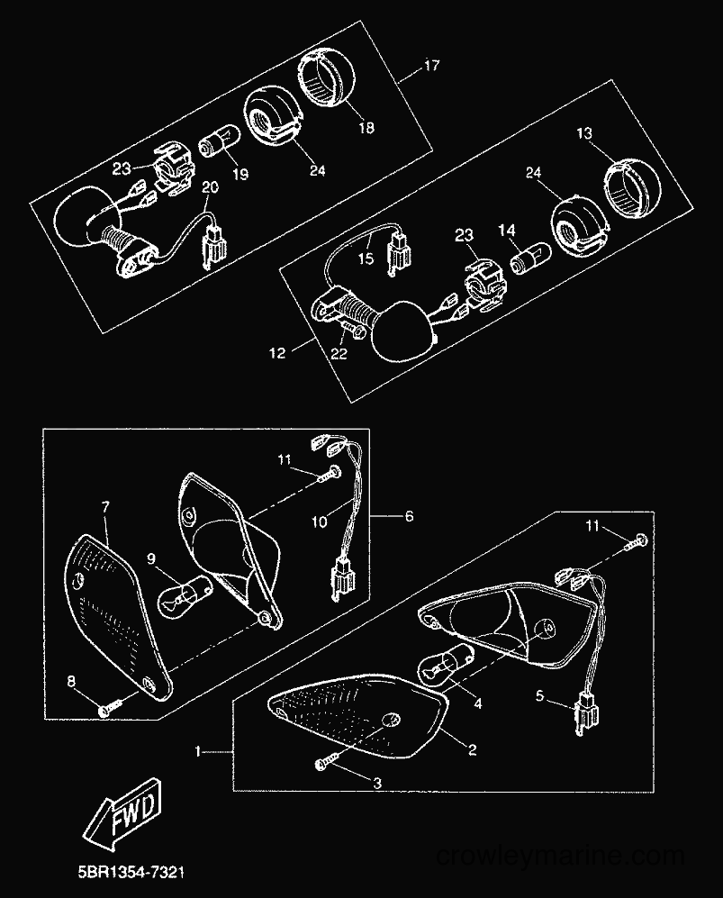 2000 Scooter YQ50 - YQ50 (5HEG) [010] - LUZ DE DESTELLADOR