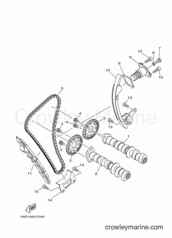 Yamaha Motors YZF-R3A (B02F) [010] - CAMSHAFT & CHAIN