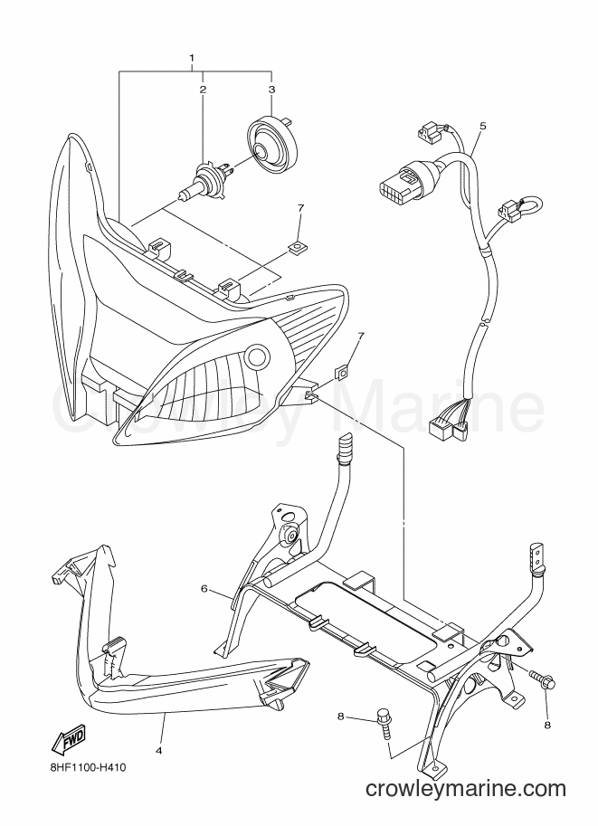 Yamaha Motors RS10VTGT (8HF6) [020] - HEADLIGHT
