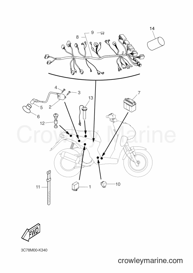 Yamaha Motors EW50N (3C7A) [010] - ELECTRICAL 2