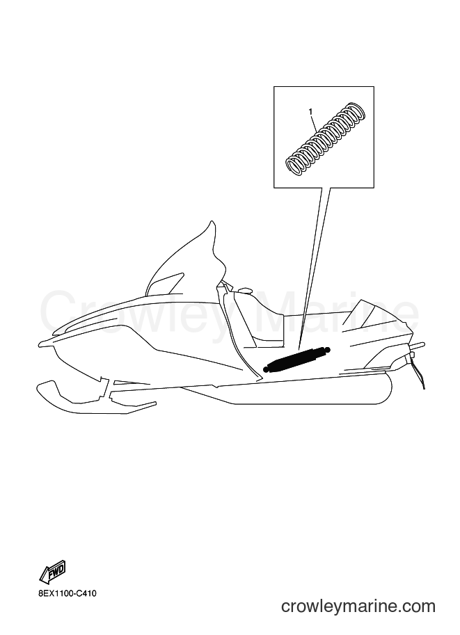 2004 Snowmobile SXV60 - SXV60 (8EX1) [020] - ALTERNATE REAR SUSPENSION