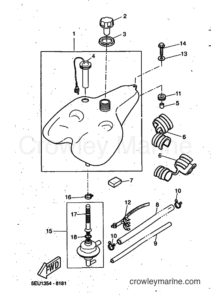 1999 Scooter YH50 - YH50 (5JB1) [010] - FUEL TANK