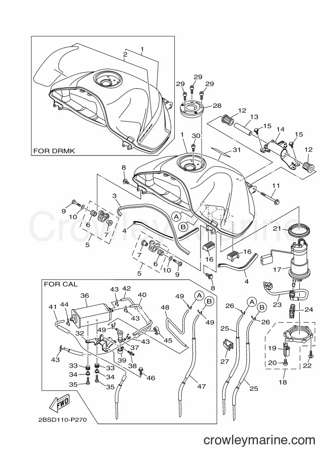 2015 Dirt Bike XT1200Z - XT1200Z (2BSE) [010] - FUEL