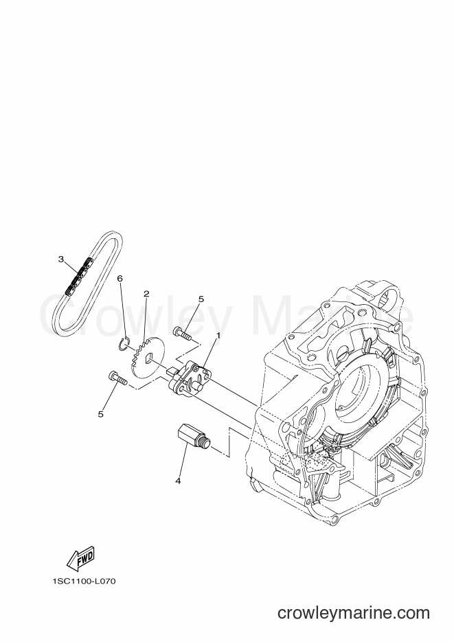 2012 ATV YFM300 - YFM300 (1SC2) [010] - OIL PUMP