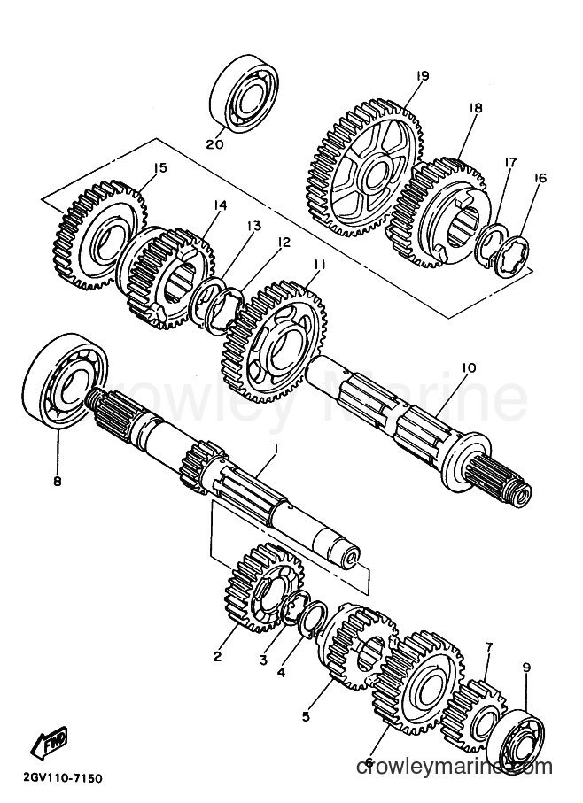 Yamaha Motors XV535 (3BTN) [999] - TRANSMISSION