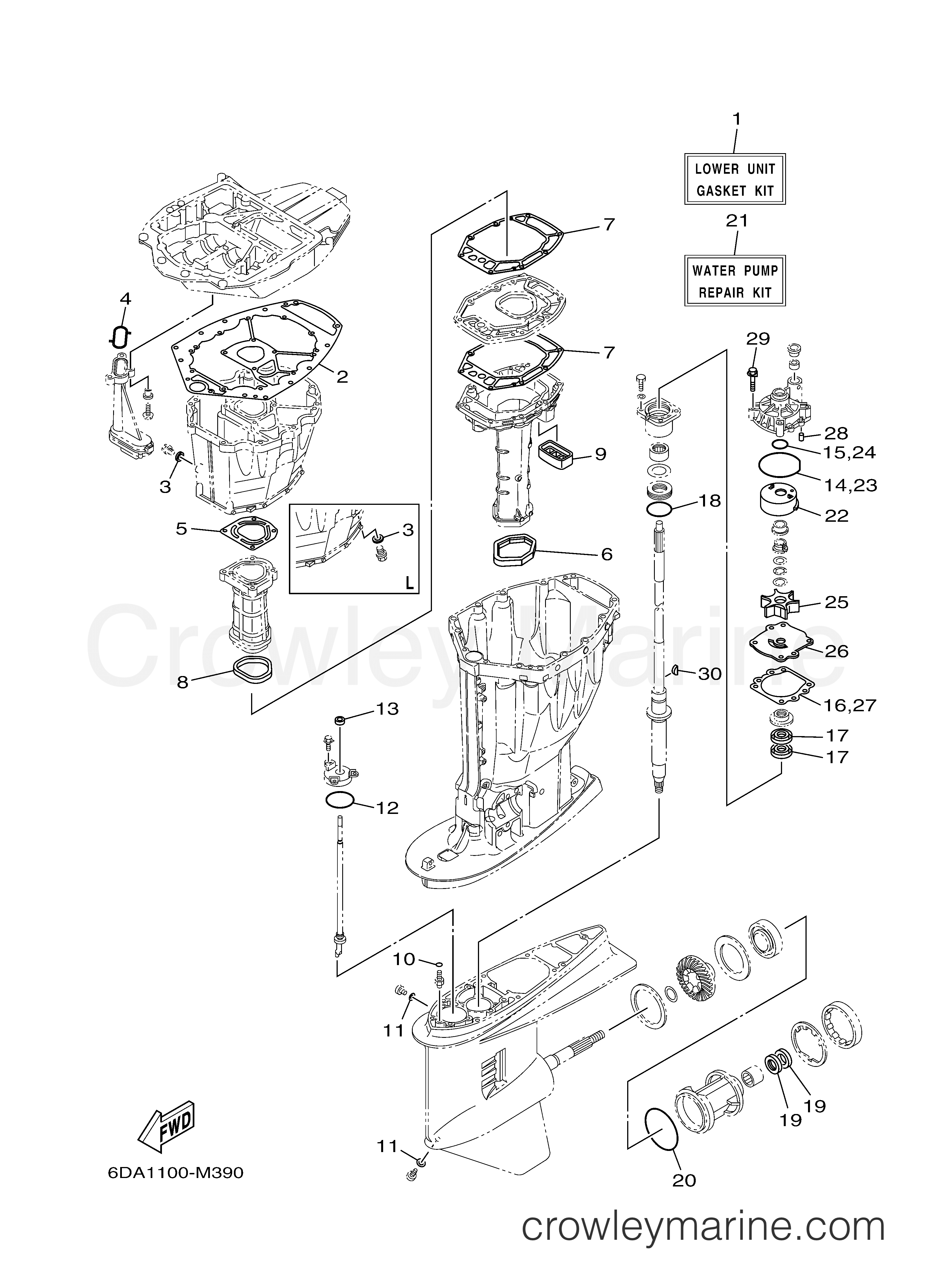 Yamaha Motors F175LA - REPAIR KIT 2