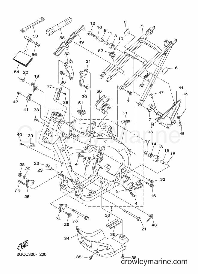 2018 Dirt Bike WR450F - WR450F (2GCC) [010] - FRAME