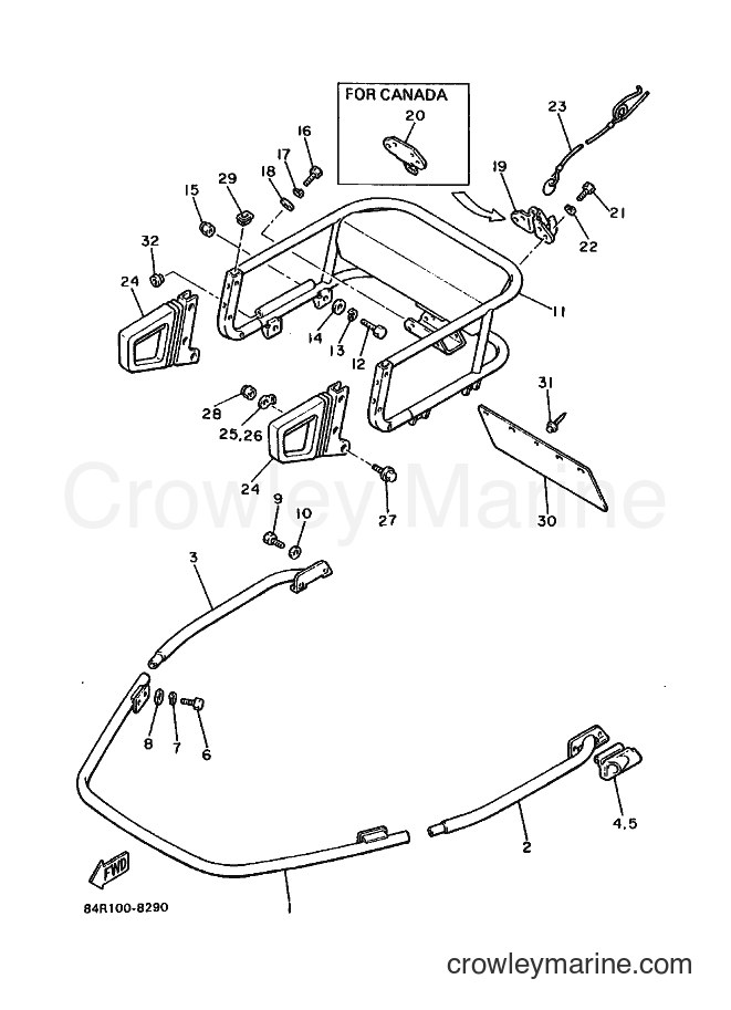 1988 Snowmobile VK540 - VK540 (84R0) [010] - BUMPER