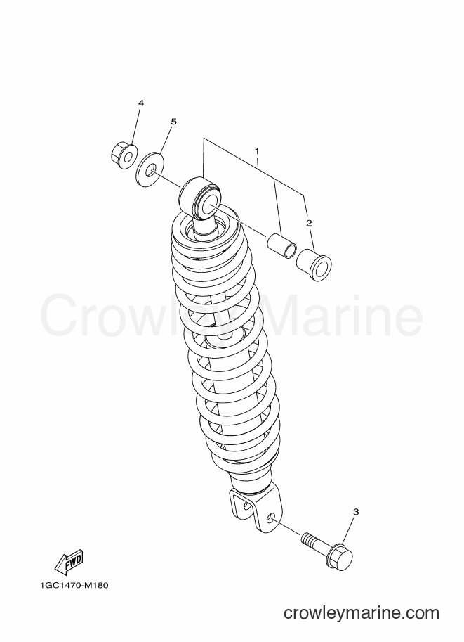 2018 Scooter XC115F - XC115F (BL74) [010] - REAR SUSPENSION