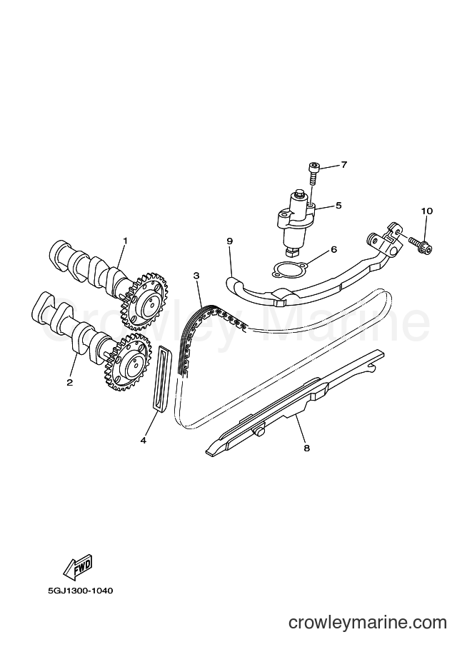 2002 Scooter XP500 - XP500 (5GJ5) [130] - CAMSHAFT & CHAIN