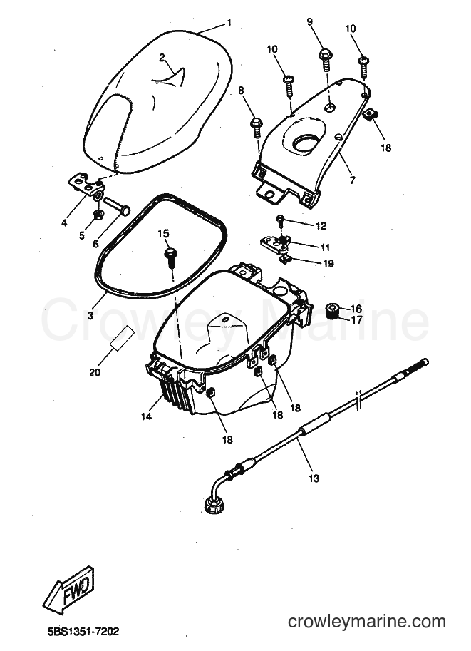 2000 Scooter YQ50L - YQ50L (5KH8) [010] - SEAT & CARRIER