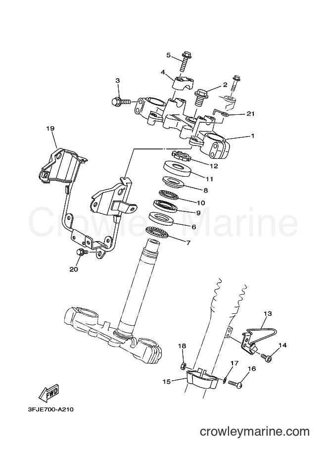 2004 Dirt Bike DT175 - DT175 (3FJF) [010] - STEERING