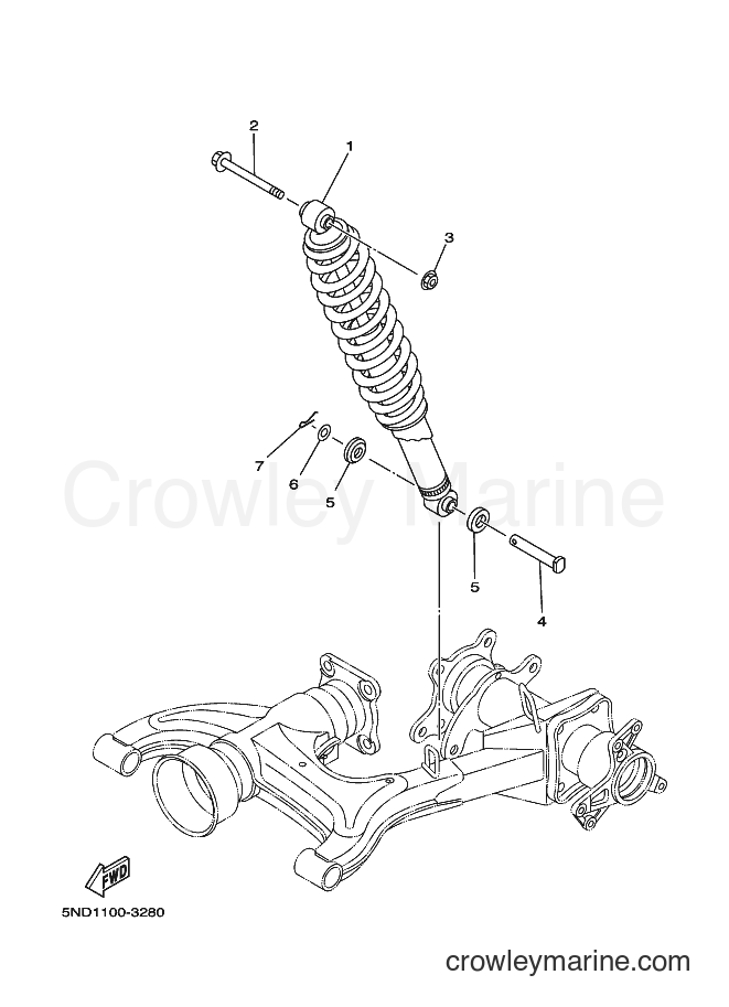 2008 ATV YFM450FAS - YFM450FAS (3C2E) [010] - REAR SUSPENSION