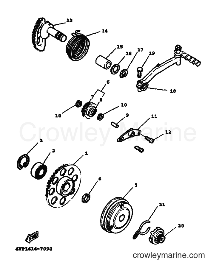 2000 Scooter YW100T - YW100T (5JY2) [010] - STARTER