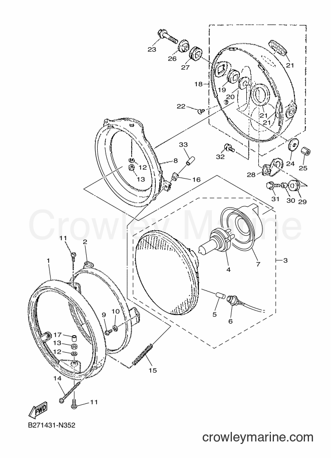2014 Street Bike SR400 - SR400 (B272) [010] - HEADLIGHT