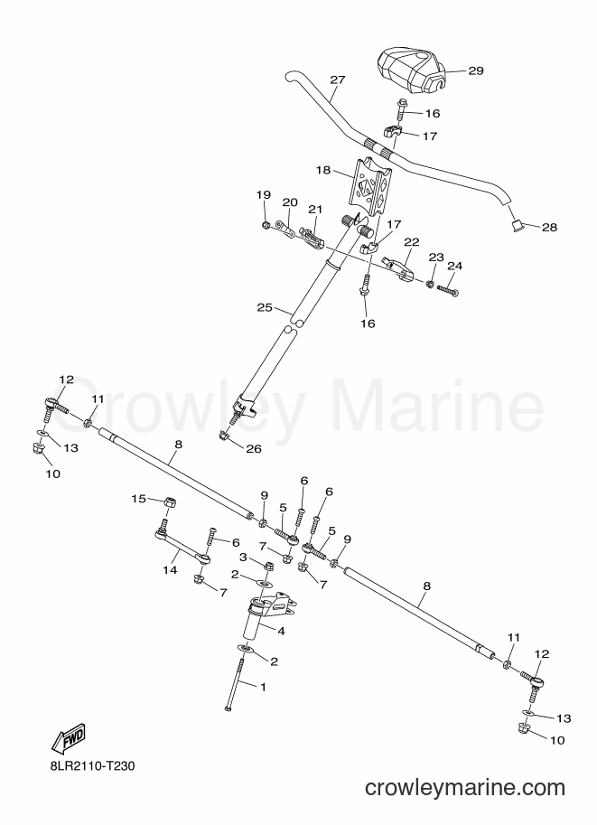 Yamaha Motors SRS10LL (8LY2) [010] - STEERING