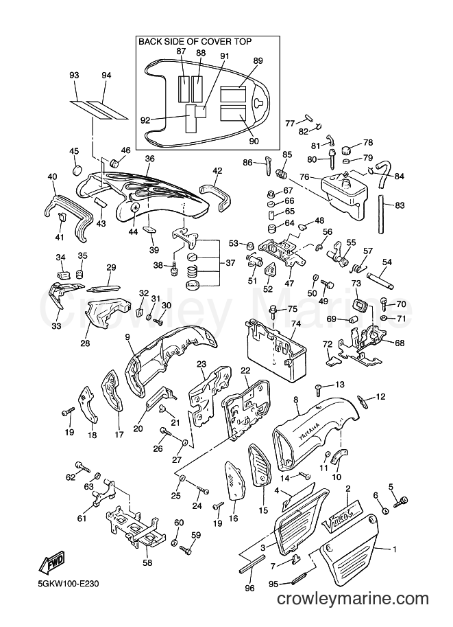 2007 Cruiser VMX12 - VMX12 (4C45) [010] - SIDE COVER
