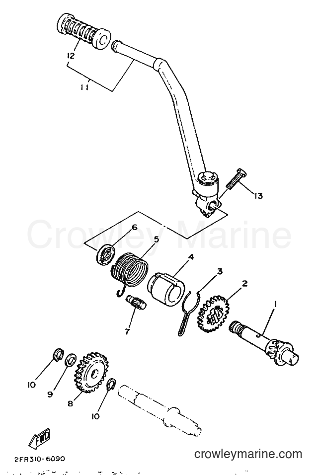 1986 Street Bike RD50M - RD50M (2FR) [999] - STARTER