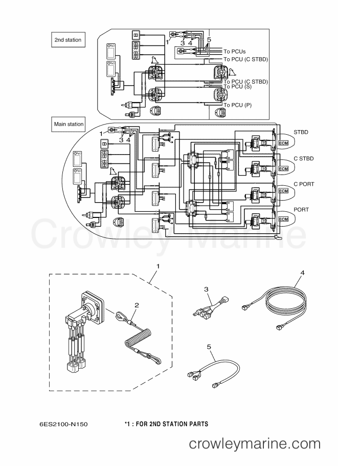 Yamaha Motors HELM MASTER (6ES2) [040] - PANEL SWITCH (QUAD)