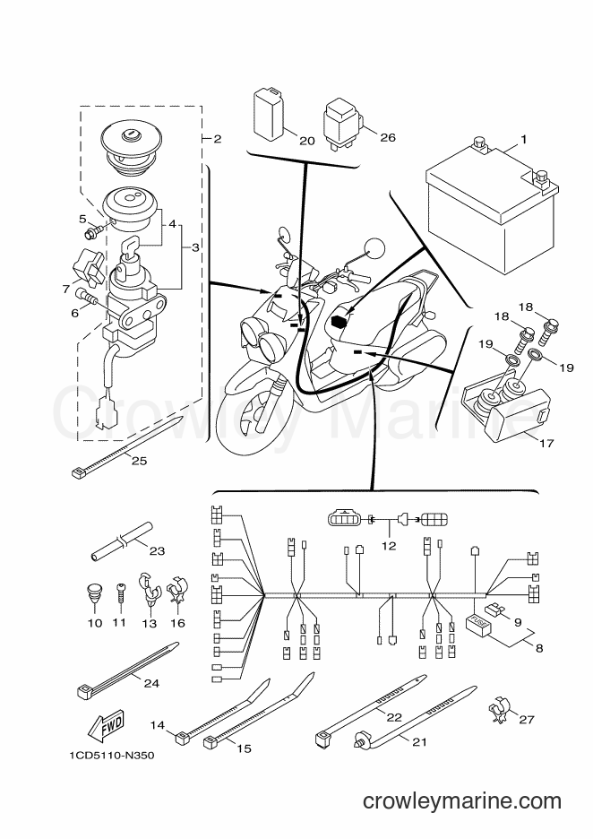 2014 Scooter YW50F - YW50F (1CD6) [010] - ELECTRICAL 2