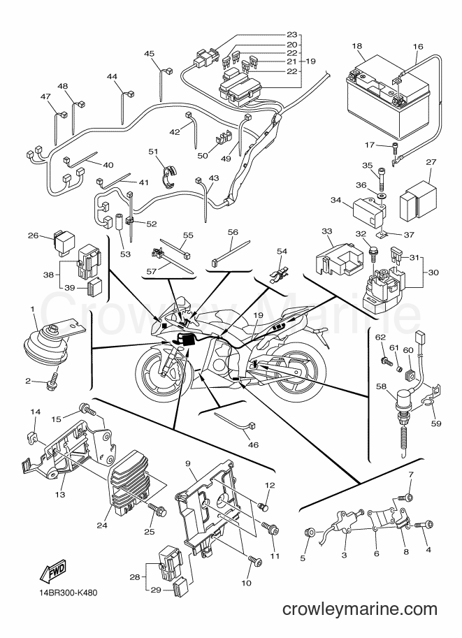 2011 Sport Bike YZF-R1 - YZF-R1 (1KB2) [010] - ELECTRICAL 2
