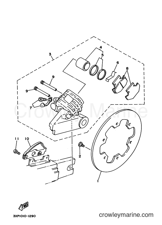 Yamaha Motors WR200R (4BF1) [999] - REAR BRAKE CALIPER