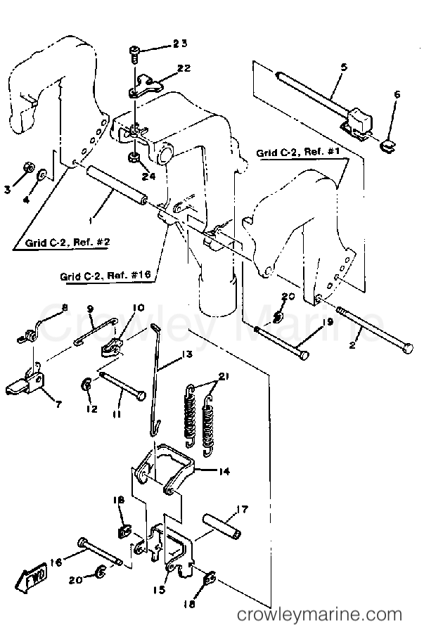 Yamaha Motors FT9.9EXK - BRACKET 2