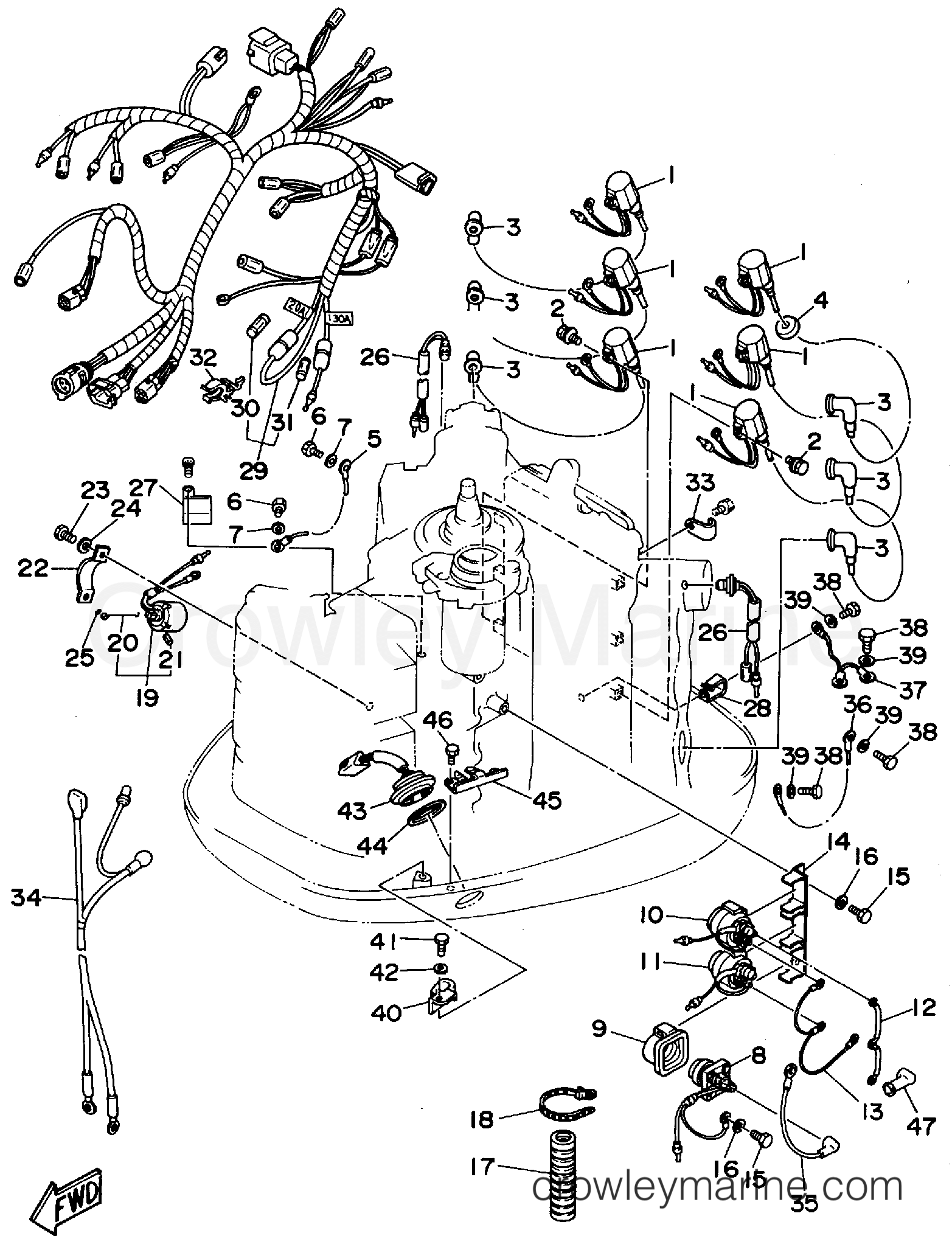 Yamaha Motors P150TLRS - ELECTRICAL 2
