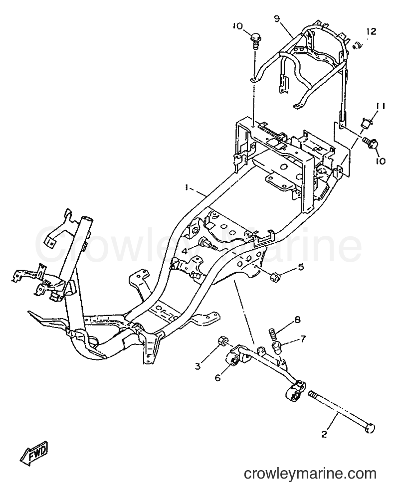1995 Scooter YA50F - YA50F (4SN1) [999] - FRAME