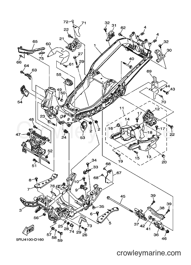 Yamaha Motors YP400 (5RUC) [010] - FRAME