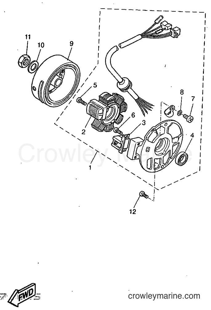 1997 Scooter YQ50 - YQ50 (5BS1) [999] - GENERATOR