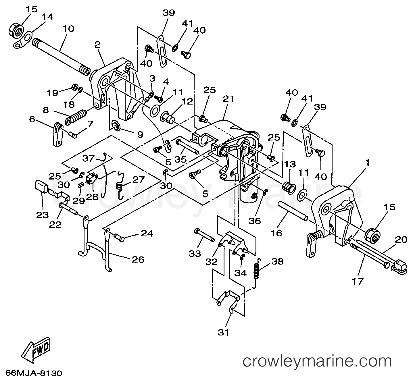 Yamaha Motors F15MLHW - BRACKET 1