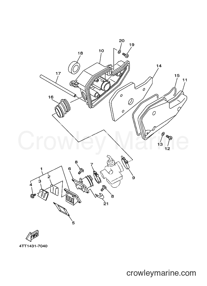 1998 Scooter JZ120B - JZ120B (4TT2) [010] - INTAKE