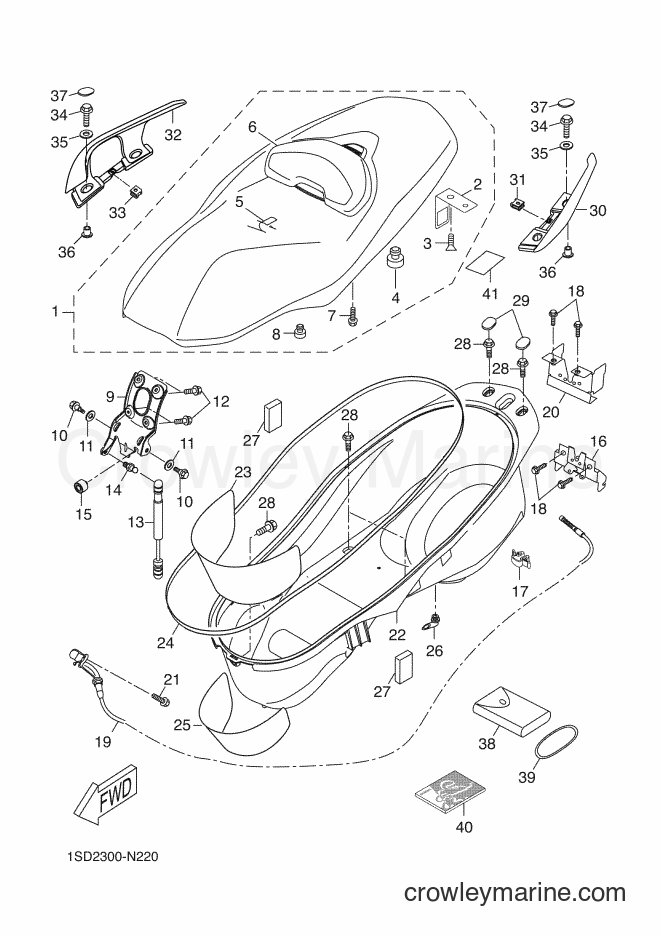 2014 Scooter YP400RA - YP400RA (1SD2) [030] - SEAT