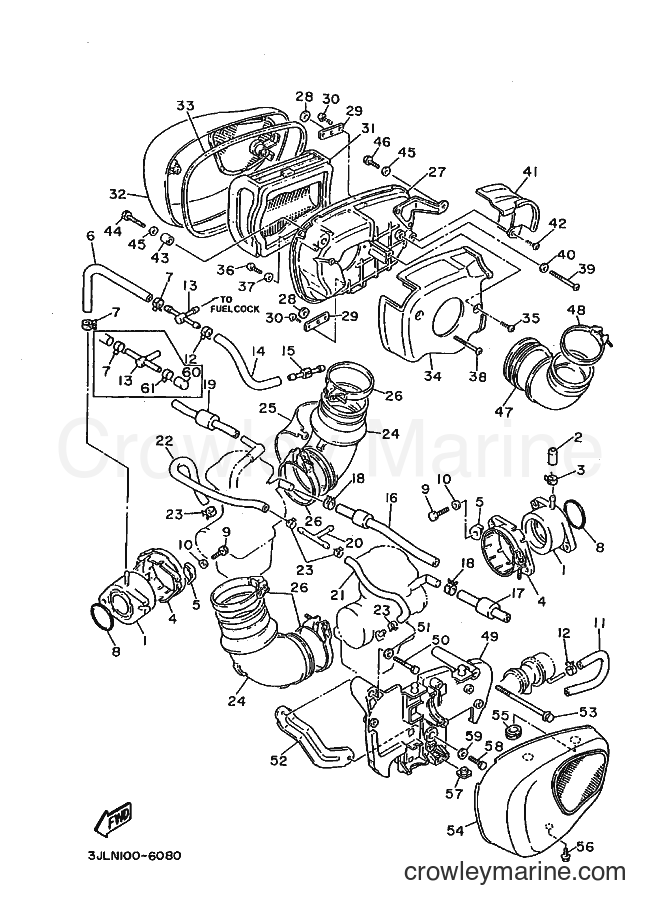 1996 Cruiser XV750 - XV750 (3JLR) [010] - INTAKE