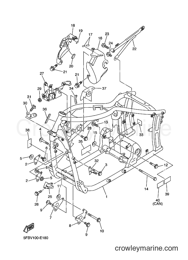 Yamaha Motors XVS650 (5S15) [010] - FRAME