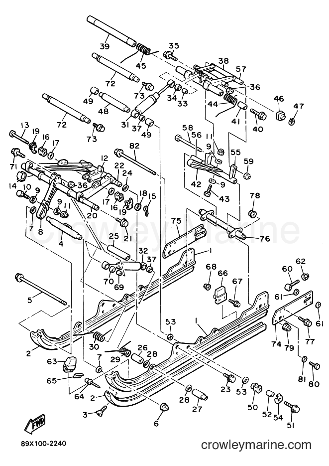 1998 Snowmobile VT480TR - VT480TR (8CK3) [030] - TRACK SUSPENSION 2