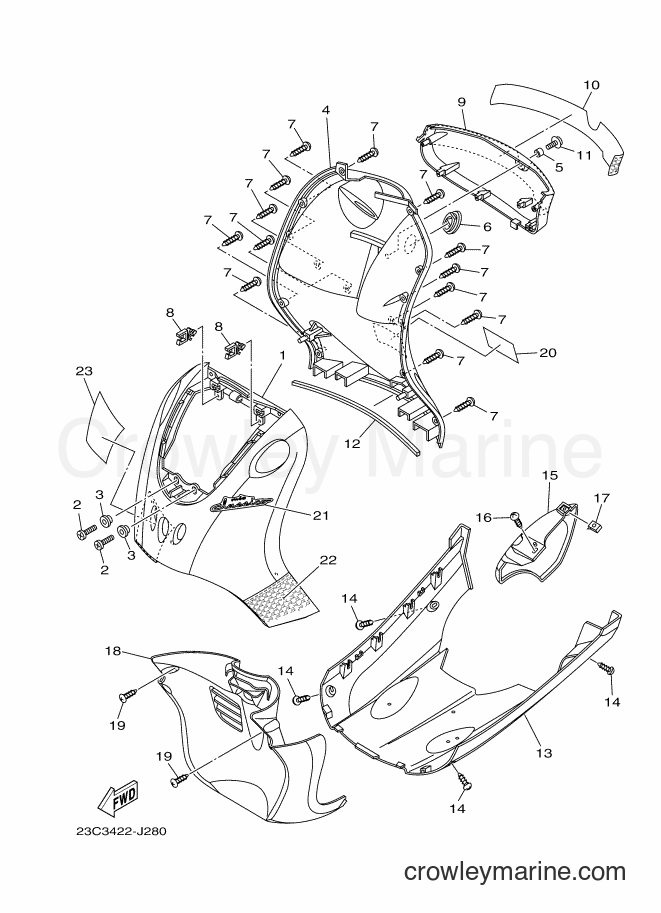 2010 Scooter AF115C - AF115C (23C3) [010] - LEG SHIELD