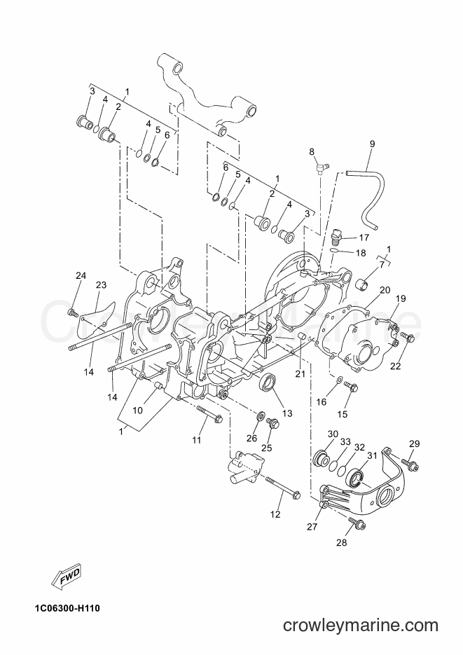 Yamaha Motors YP250RA (2DLB) [010] - CRANKCASE