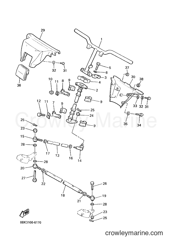 Yamaha Motors VT480TF (8BM7) [010] - STEERING