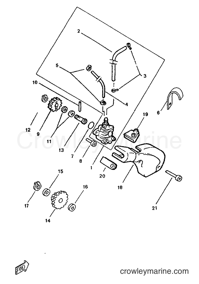 1996 Scooter TZR50 - TZR50 (4YV1) [999] - OIL PUMP