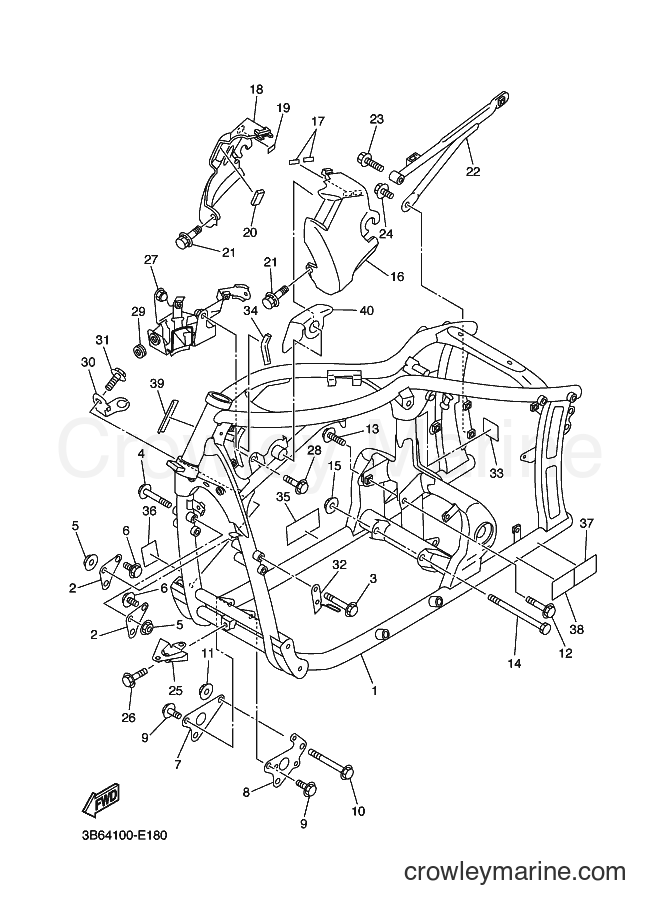 2006 Cruiser XVS650 - XVS650 (3B66) [010] - FRAME