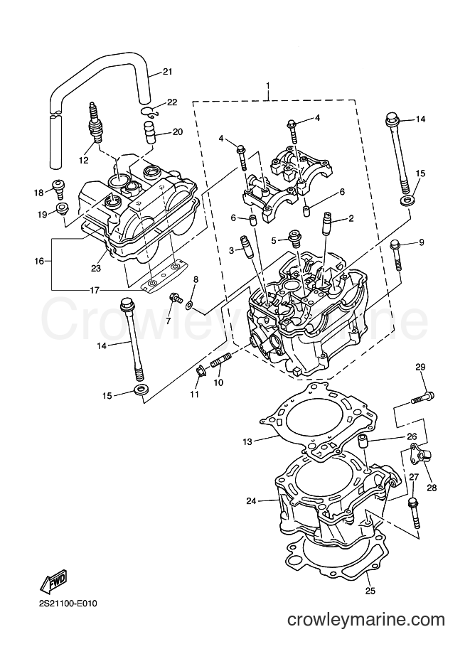 2006 Dirt Bike YZ450F - YZ450F (2S22) [010] - CYLINDER