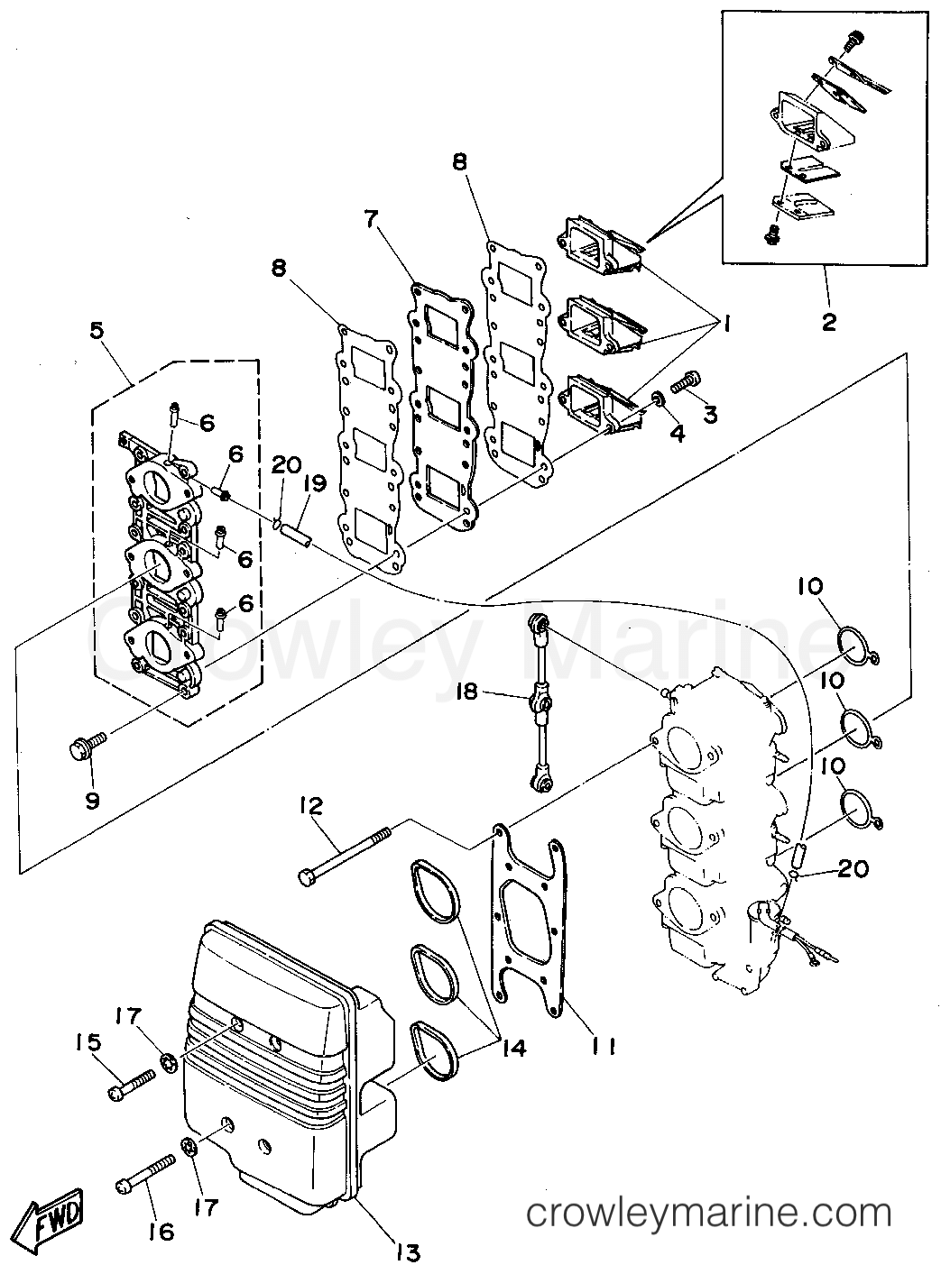 Yamaha Motors 50TLHS - INTAKE