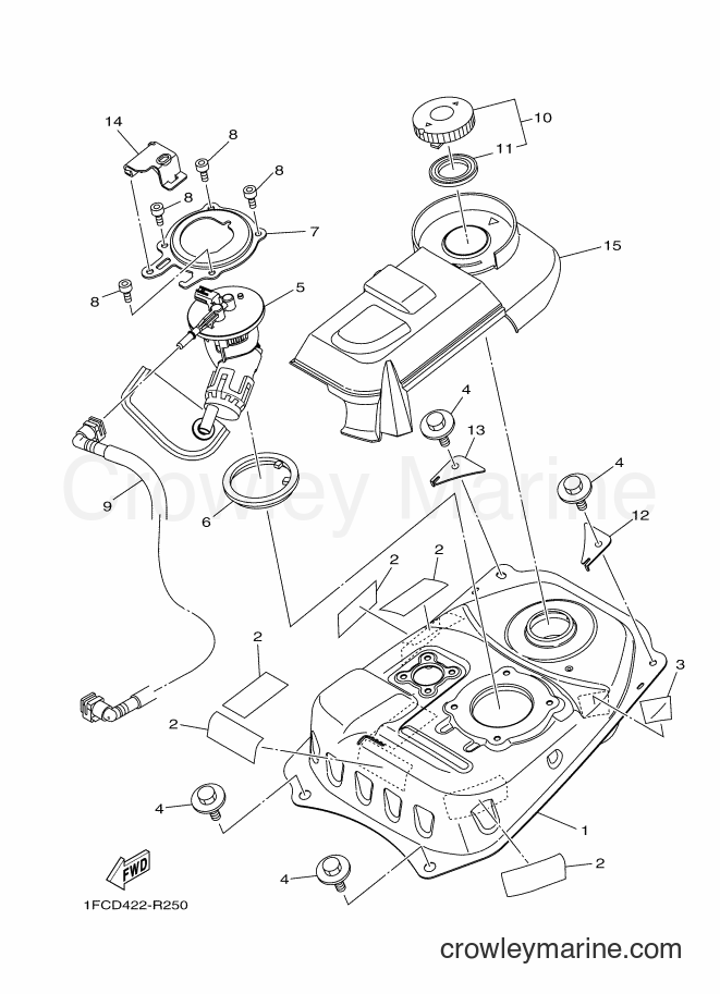 2016 Scooter T115FLE - T115FLE (1FCF) [010] - FUEL TANK